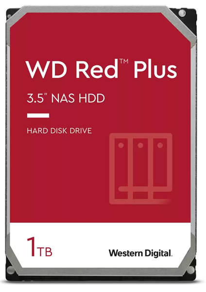 Western Digital Red Plus NAS HDD 3.5" SATA 12Tb, 7200RPM, 256MB buffer, WD120EFBX, 1 year