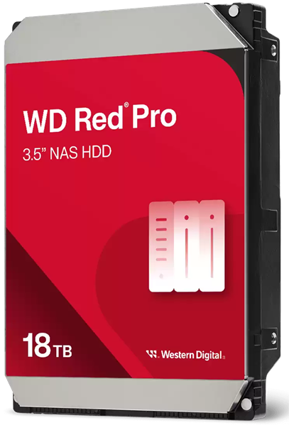 Western Digital HDD SATA-III  18Tb Red™ Pro WD181KFGX, 7200rpm, 512MB buffer, 1 year