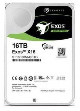 HDD SATA Seagate 16Tb, ST16000NM001G, Exos X16, 7200 rpm, 256Mb buffer, 1 year