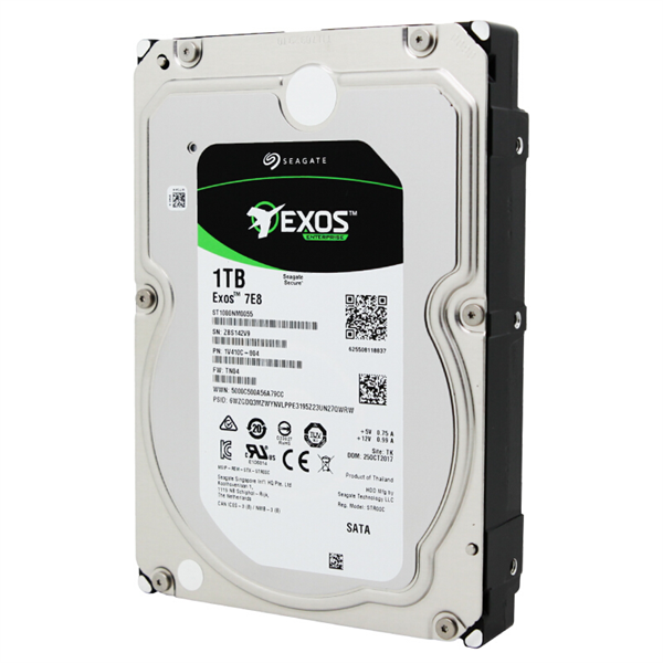 HDD SAS Seagate 1Tb, ST1000NM001A, Exos 7E8, 7200 rpm, 256Mb buffer (analog ST1000NM0045), 1 year