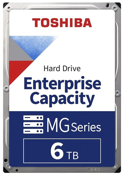 Toshiba Enterprise HDD 3.5" SAS 6TB, 7200 rpm, 256MB buffer, 512e, MG08SDA600E, 1 year