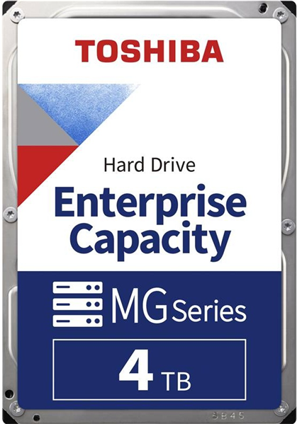 Toshiba Enterprise HDD 3.5" SAS 4TB, 7200 rpm, 512MB buffer, MG10SDA400E, 1 year