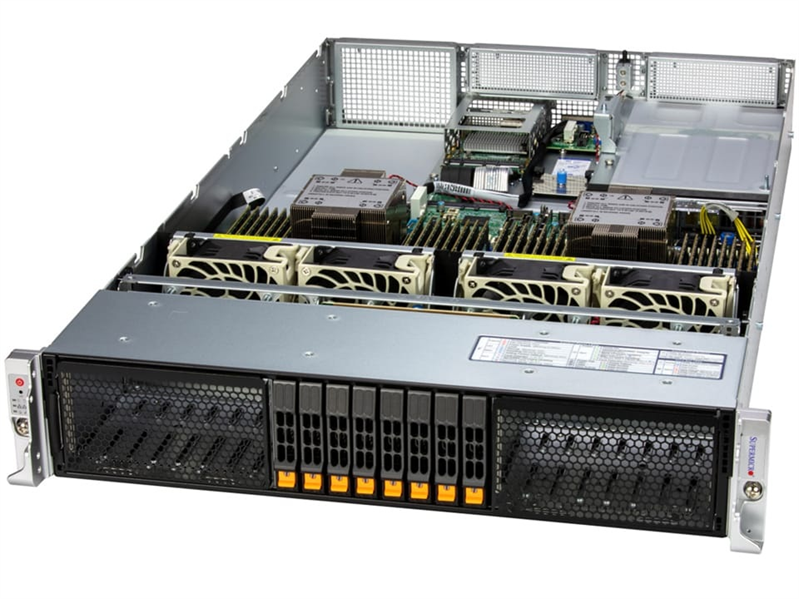 Supermicro SuperServer 2U 222H-TN 2x6737P/ 8x64GB/ 1xM.2 NVMe 480GB/ S3916L-H16IR-32DD/ 4x10GbE (2xRJ45 & 2xSFP+)/SFT-DCMS-SINGLE