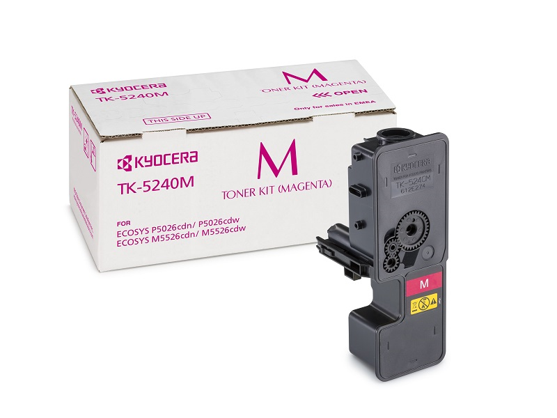 Kyocera Тонер-картридж TK-5240M для P5026cdn/P5026cdw/M5526cdn/M5526cdw пурпурный (3000 стр.)