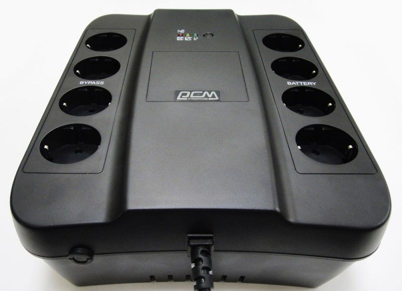 Powercom Back-UPS SPIDER, Line-Interactive, 1000VA/550W, Tower, 8xSchuko outlets (4 surge & 4 batt), USB (688277)