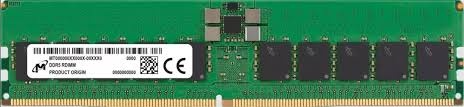 Micron DDR5 RDIMM 64GB 2Rx4 6400 MHz ECC Registered MTC40F2046S1RC64BD2, 1 year, OEM, New Original