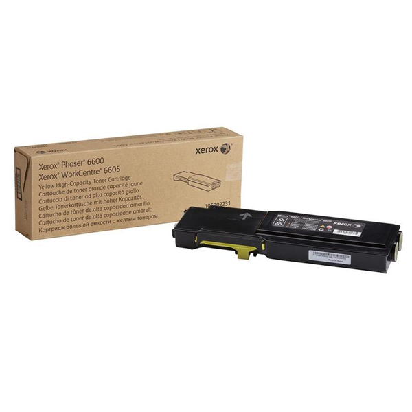 Тонер-картридж Xerox Phaser 6600 WC 6605 (6K стр.), желтый