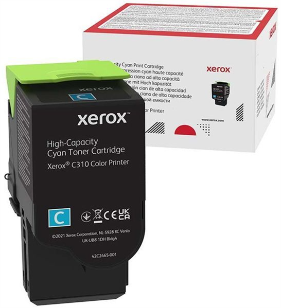 Тонер-картридж Xerox увеличен емк голубой для C310/315 голубой (5.5K стр.)