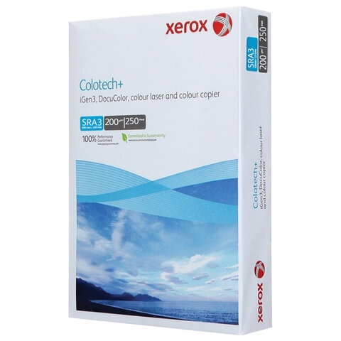 Бумага XEROX Colotech Plus Blue, 300г, A4, 125 листов (кратно 5 шт) см.180125711