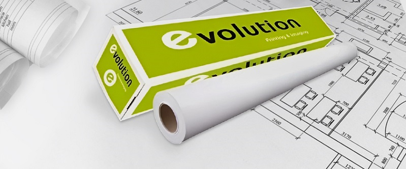 Бумага Evolution XES Premium EXTRA Paper 75gr 0.914x175 м glued аналог 450L93243 (кратно 2 шт)