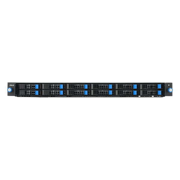 ASUS RS700A-E13-RS12U: 1U, 2x AMD EPYC 9005/9004 SP5, 24x DDR5 RDIMM, 12x 2.5 NVMe/SATA/SAS, 3x PCIe 5.0, 2x OCP 3.0, 2x 2000W PSU