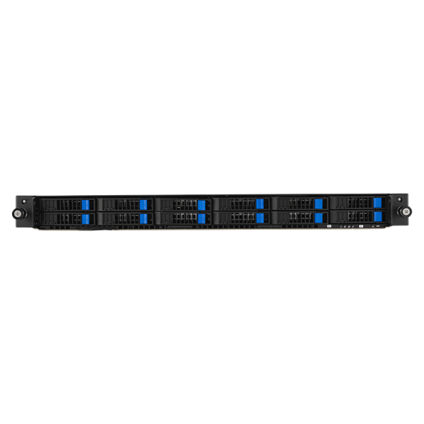 ASUS RS501A-E12-RS12U: 1U, 1x AMD EPYC 9004/9005 SP5, 24x DDR5 RDIMM, 12x 2.5 NVMe (front), 2x M.2 PCIe/SATA, OCP slot, 2x 1GbE, 2x 1600W PSU