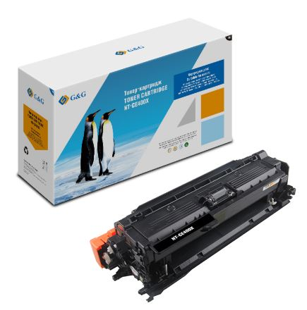 Cartridge G&G 507X для HP CLJ M551/M575/M570; Canon LBP7780 с чипом 11000стр.  аналог CE400X  гарантия 36 мес.