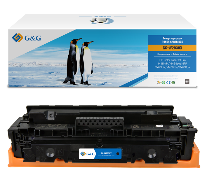 G&G GG-W2030X 415X черный (7500стр.) для HP LJ M454/MFP M479