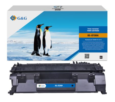 G&G GG-CF280A черный (2700стр.) для HP LJ P2035/P2055d/Pro 400 M401/MFP M425 Canon