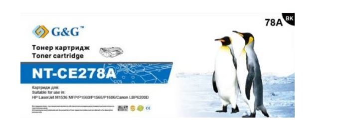 G&G GG-CE278A черный (2100стр.) для HP LJ Pro P1560/P1566/P1606dn/M1536dnf MFP