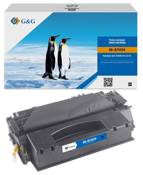 G&G GG-Q7553X черный (7000стр.) для HP LJ P2010/P2014/P2015/M2727nf MFP