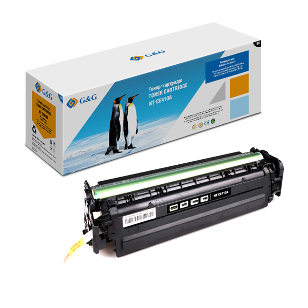 Cartridge G&G 305A для HP CLJ  M351/M375/M451/M475 с чипом 2 200 стр. черный аналог CE410A  гарантия 36 мес.