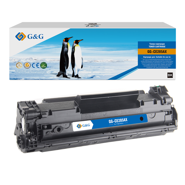 G&G GG-CE285AX черный (3000стр.) для HP LJ P1005/P1006/P1505/1505n/M1120;MFP/M1120n;MFP/M1522n