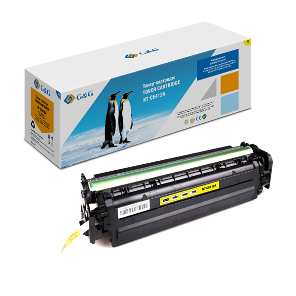 G&G GG-CE412A желтый (2600стр.) для HP LJ Pro 300 color M351a/MFP M375nw;Pro 400 color Printer M451nw/MFP M475d/