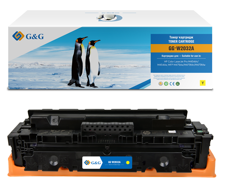 G&G GG-W2032A 415A желтый (2100стр.) для HP LJ M454/MFP M479