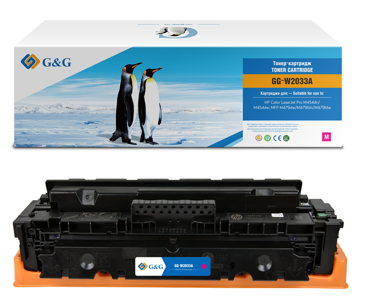 G&G GG-W2033A 415A пурпурный (2100стр.) для HP LJ M454/MFP M479