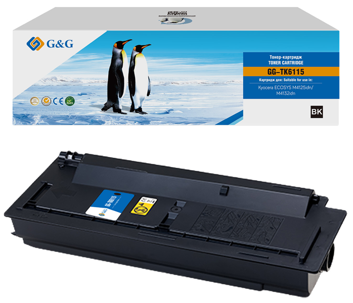 G&G GG-TK6115 TK-6115 черный (15000стр.) для Kyocera Ecosys M4125idn/M4132idn
