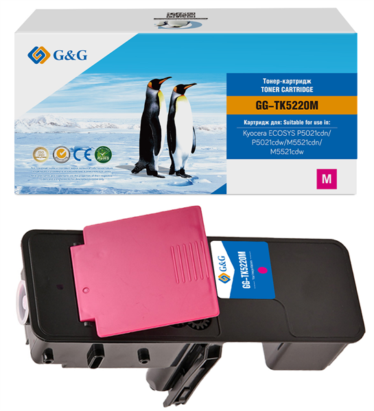G&G GG-TK5220M пурпурный (1200стр.) для Kyocera ECOSYS P5021cdn/P5021cdw/M5521cdn/M5521cdw