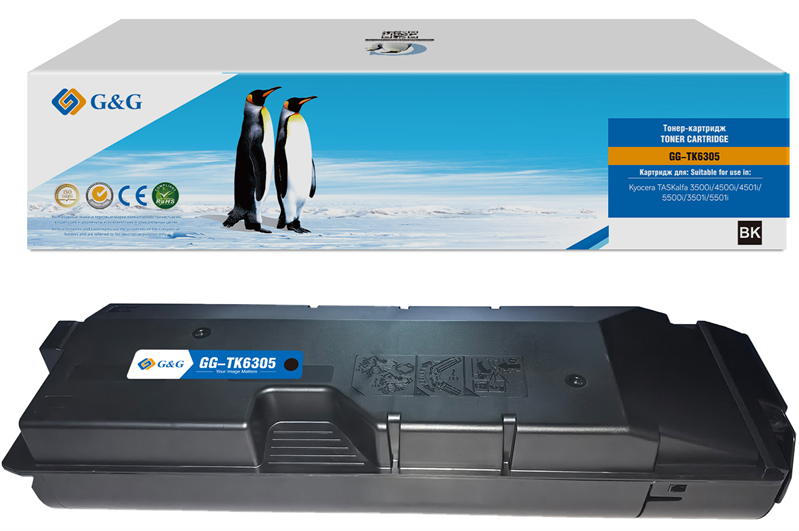 G&G toner-cartridge для Kyocera TASKalfa 3500i/4500i/4501i/5500i/3501i/5501i с чипом 35 000 стр. гарантия 36 мес.распродажа остатков