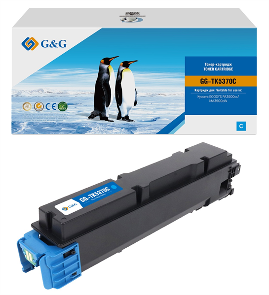G&G GG-TK5370C TK-5370C голубой (5000стр.) для Kyocera ECOSYS PA3500cx/MA3500cifx