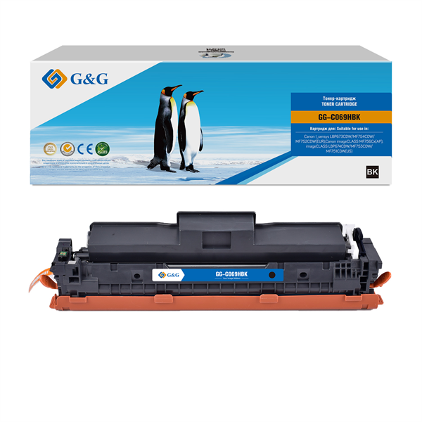 G&G GG-C069HBK 069H Black черный (7600стр.) для Canon i-SENSYS MF752Cdw MF752/MF754Cdw MF754