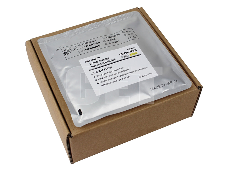 Девелопер для KONICA MINOLTA Bizhub C224/C284/C364/C454/C554 (CET) Yellow, 210г/пак, 590000 стр., CET8128
