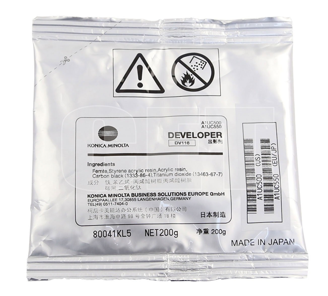 Девелопер DV-116 для KONICA MINOLTA Bizhub 164/184/195/215 (CET), 170г, CET161005