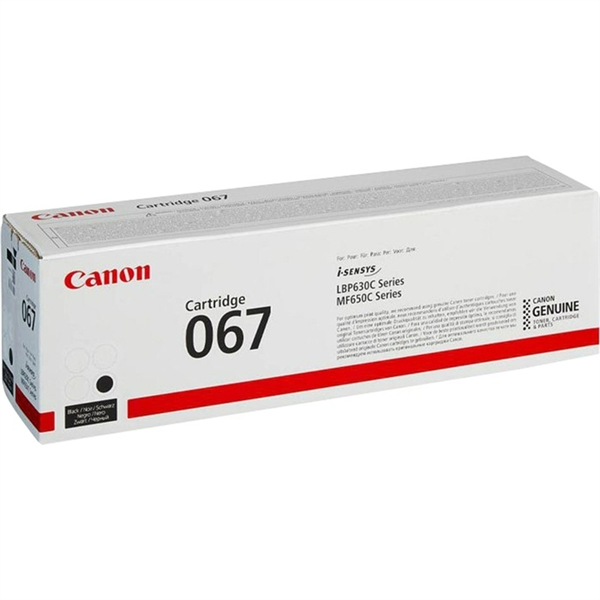 Canon 067 BK Black for Canon LBP631/633/MF651/655/657  (1350pgs.) (5102C002 / 5102C003)
