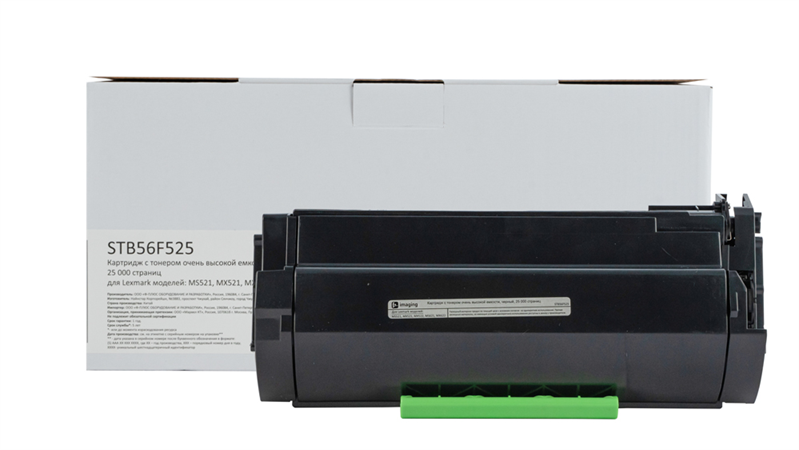 Картридж F+imaging черный, 25000 стр. для Lexmark MS521, MS621, MX521, MX522, MX622 (аналог 56F5U0E)