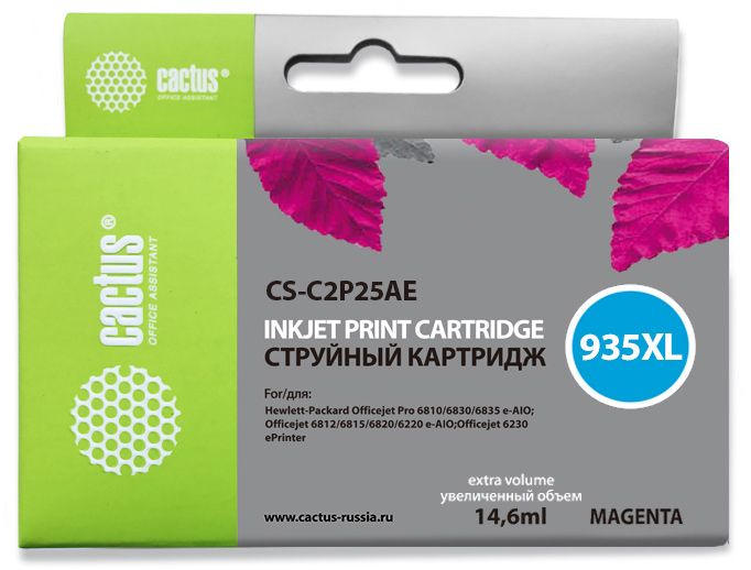 Cactus CS-C2P25AE №935XL пурпурный (14.6мл) для HP DJ Pro 6230/6830