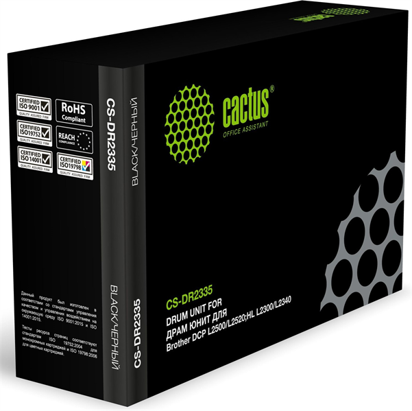 Cactus CS-DR2335 DR-2335 черный ч/б:12000стр. для L2500/2520/2540/HL2300/2340/2360/MFC2700 Brother