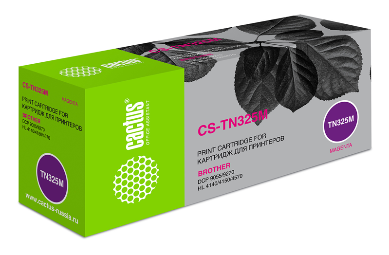 Cactus CS-TN325M TN-325M пурпурный (3500стр.) для Brother DCP-9055/9270/HL-4140/4150/4570