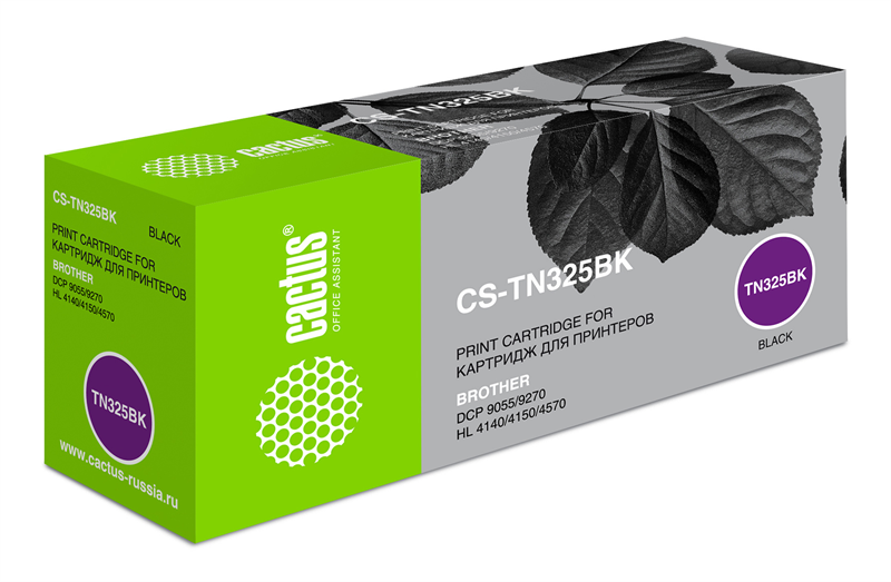 Cactus CS-TN325BK TN-325BK черный (4000стр.) для Brother DC- 9055/9270/HL-4140/4150/4570