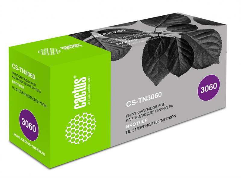 Cactus CS-TN3060 TN-3060 черный (6700стр.) для Brother HL-5130/5140/5150D/5170DN