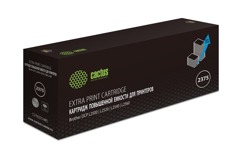 Cactus CS-TN2375-MPS TN-2375X черный (10400стр.) для Brother DCP L2500/L2520/L2540/L2560