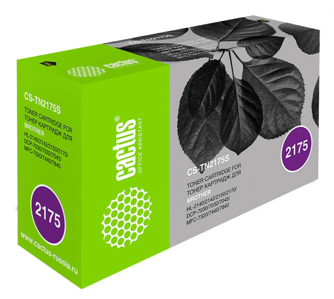 Cactus CS-TN2175S TN-2175 черный (2600стр.) для Brother HL-2140/2150/2170