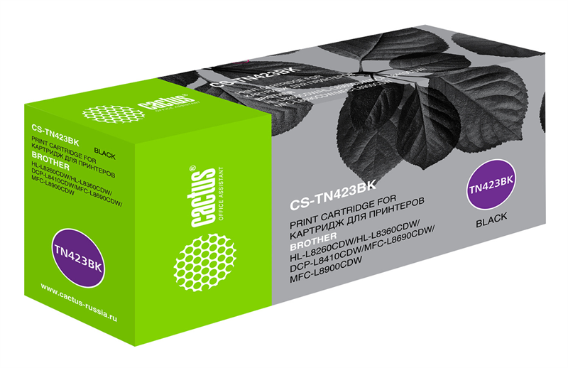 Cactus CS-TN423BK TN-423BK черный (6500стр.) для Brother DCP L8410CDW/HL L8260CDW/MFC L8690CDW
