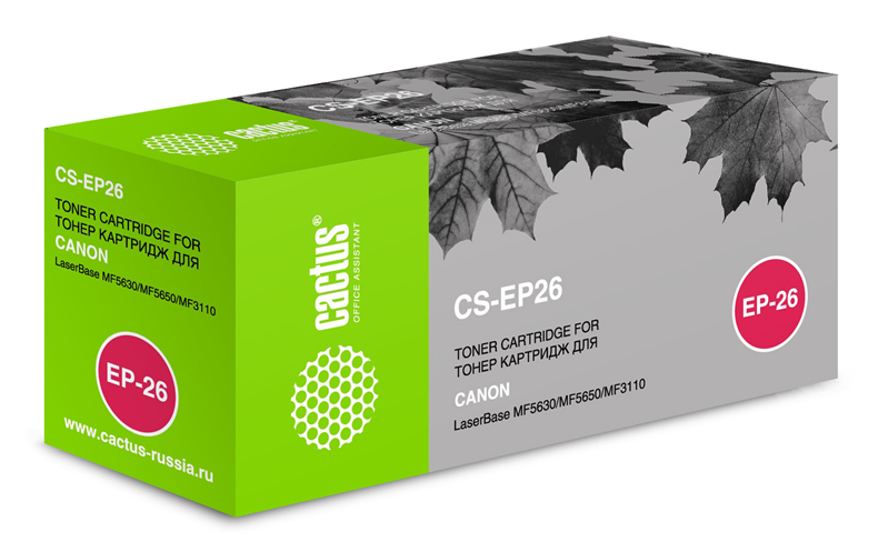 Cactus CS-EP26 EP-27 черный (2500стр.) для Canon LB MF5630/MF5650/MF3110