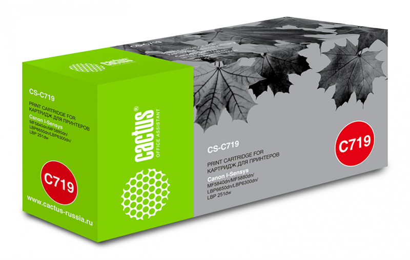 Cactus CS-C719 719 черный (2100стр.) для Canon i-SENSYS MF5840 MF5880 LBP6300 6650