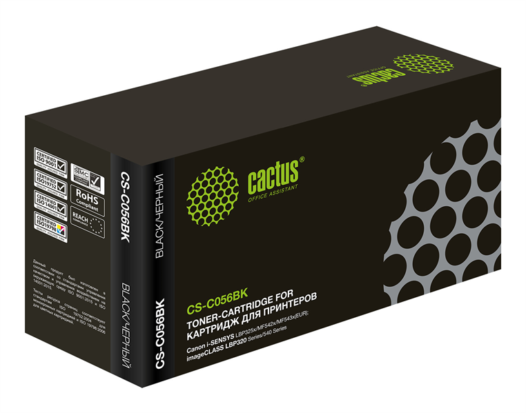 Cactus CS-C056BK 056BK черный (10000стр.) для Canon i-SENSYS LBP325x/MF542x/MF543x