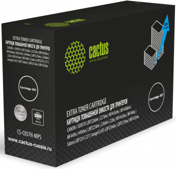 Cactus CS-C057H-MPS Cartridge 057 черный (15000стр.) для Canon i-SENSYS LBP226dw/227dw/MF445dw/MF448dw/MF449x/449dw/LBP223dw/226dw/228x/MF443dw/MF446x/Satera LBP224/221/imageCLASS LBP236dw/LBP237dw/MF