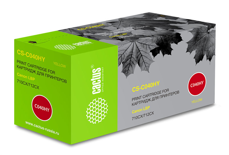 Cactus CS-C040HY 040 H Y желтый (10000стр.) для Canon LBP 710CX/712CX I-Sensys
