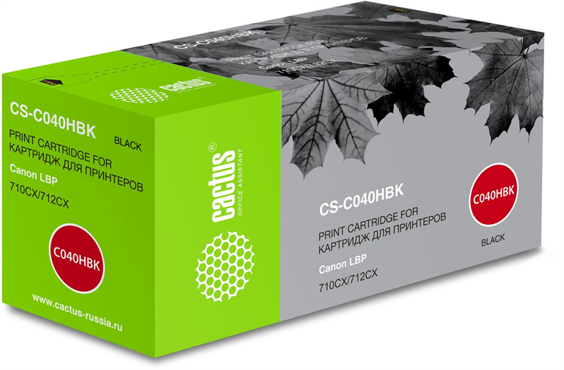 Cactus CS-C040HBK 040 H BK черный (12500стр.) для Canon LBP 710CX/712CX I-Sensys
