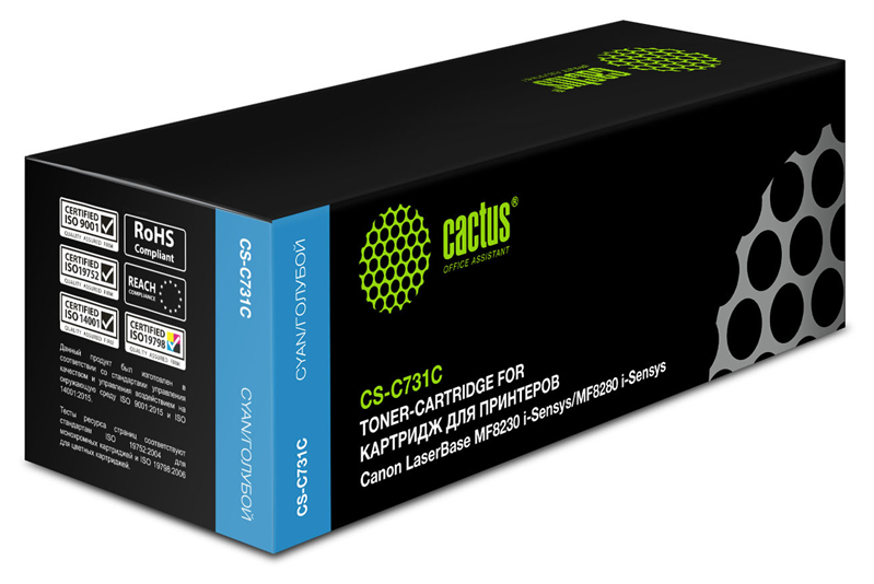 Cactus CS-C731C 731 C голубой (1800стр.) для Canon LB i-Sensys MF8230/MF8280